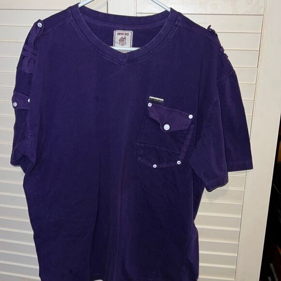 Smoke rise, vintage look short sleeve shirt, size 2 XL - Picture 1 of 5